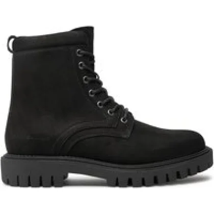 Tommy Hilfiger Pohodni čevlji Casual Hilfiger Chunk Z Nbk Boot FM0FM05149 Črna