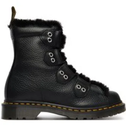 Pohodni čevlji Dr. Martens 1460 Faux Fur Lined DM31876001 Črna