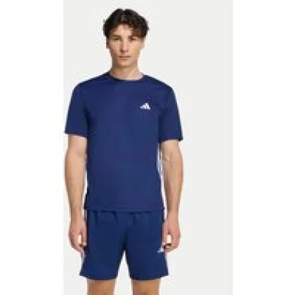adidas Športna majica Workout Essentials Base 3-Stripes KD0701 Mornarsko modra Regular Fit