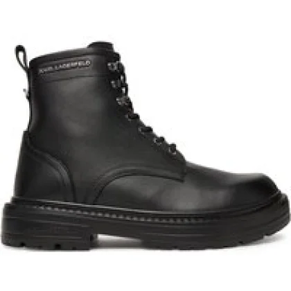 KARL LAGERFELD Pohodni čevlji Miles KL10255 Črna