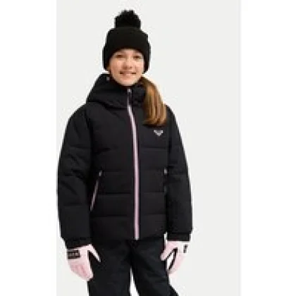 Roxy Smučarska jakna Snowyhill ERGTJ03205 Črna Regular Fit