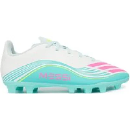 adidas Čevlji za nagomet F50 Messi Club Firm Ground / Multi Ground JQ0950 Bela