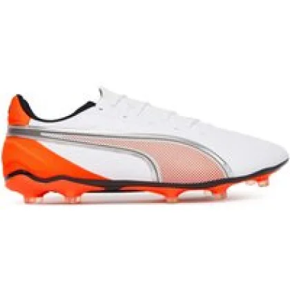 Puma Čevlji za nagomet King Match Fg/Ag 108832 01 Bela