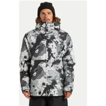 DC Shoes Smučarska jakna Basic Print ADYTJ03097 Siva Regular Fit