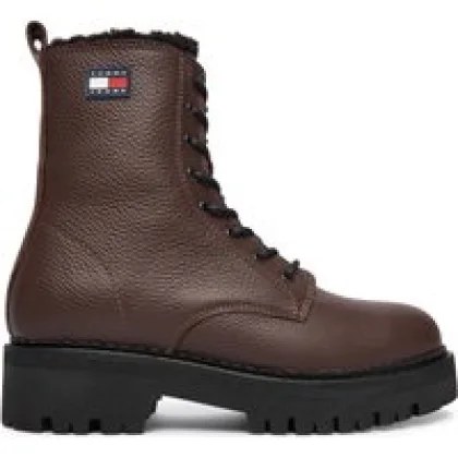 Pohodni čevlji Tommy Jeans Tjw Urban Laceup Boot Wl EN0EN02906 Črna