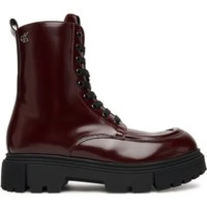 Pohodni čevlji Calvin Klein Tronchetto Allacciato V4A5-83132-1453 Bordo rdeča