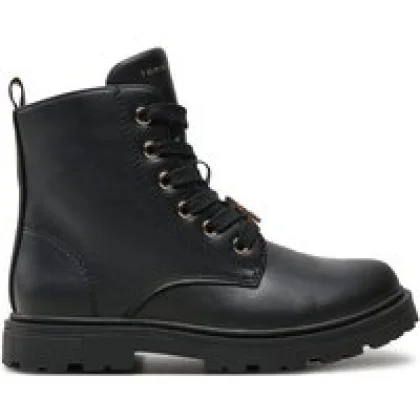 Tommy Hilfiger Pohodni čevlji Lace-Up Bootie T1A5-33561-1351 S Črna