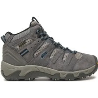 Trekking čevlji Keen Headout Mid Wp Steel 1028307 Siva