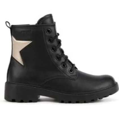 Geox Pohodni čevlji J Casey Girl J9420G 054AJ C0531 S Črna