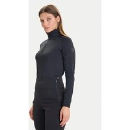 Rossignol Športna jopa Mid Layer Stretch Half-Zip RLOWL17 Črna