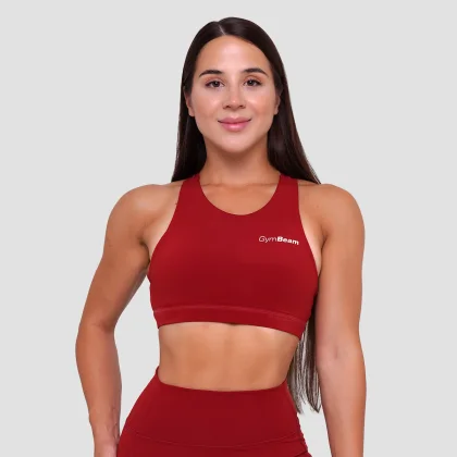 GymBeam Športni nedrček Ignite Dark Red