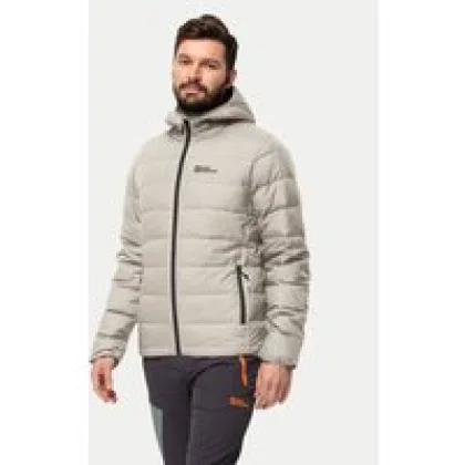 Jack Wolfskin Puhovka Ather Down 1207671 Siva Regular Fit