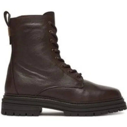 Pohodni čevlji Tommy Hilfiger Th Plaque Pebble Lace Boot Warm FW0FW08767 Rjava