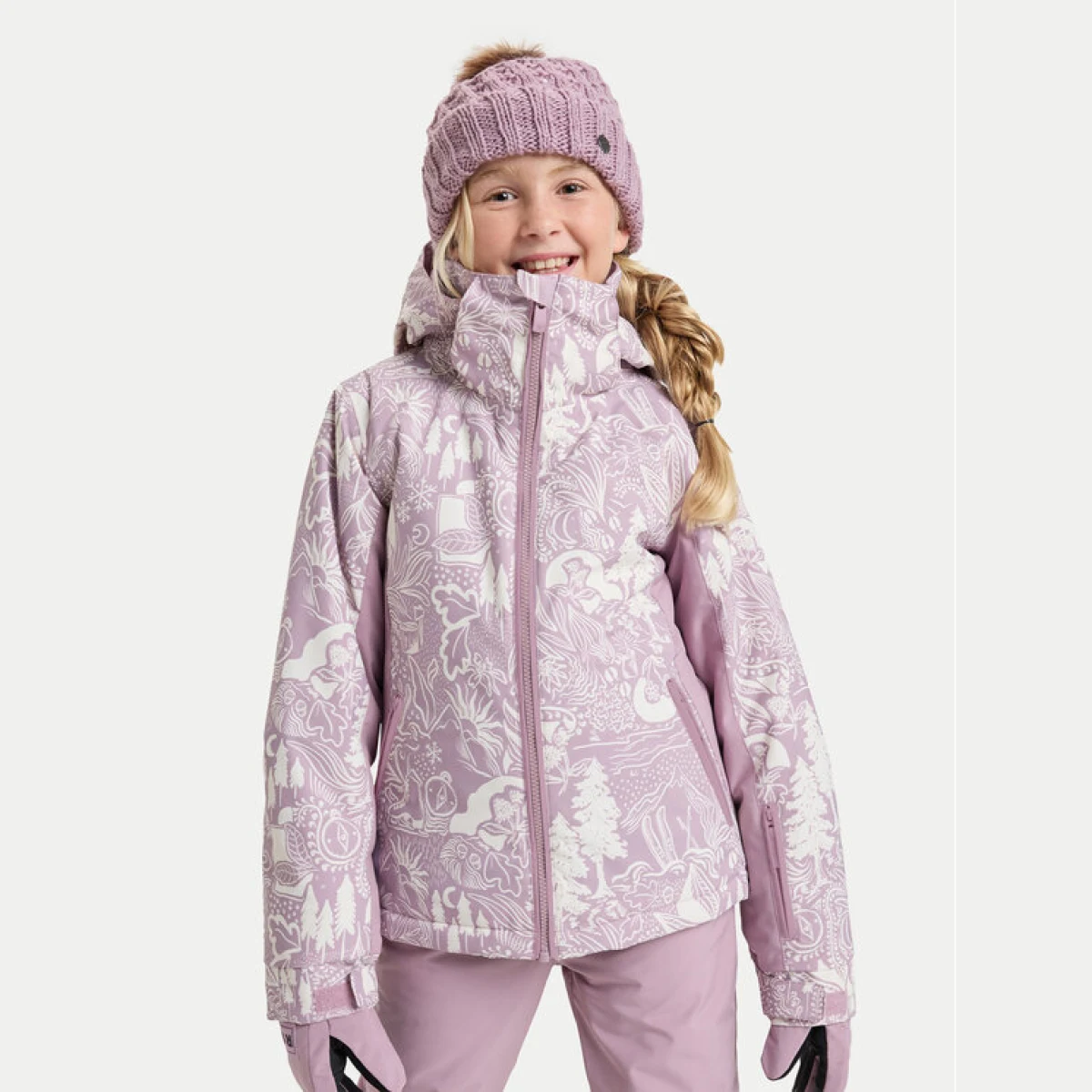 Roxy Jakna za snowboard Free Jet ERGTJ03198 Roza Slim Fit · záber 5