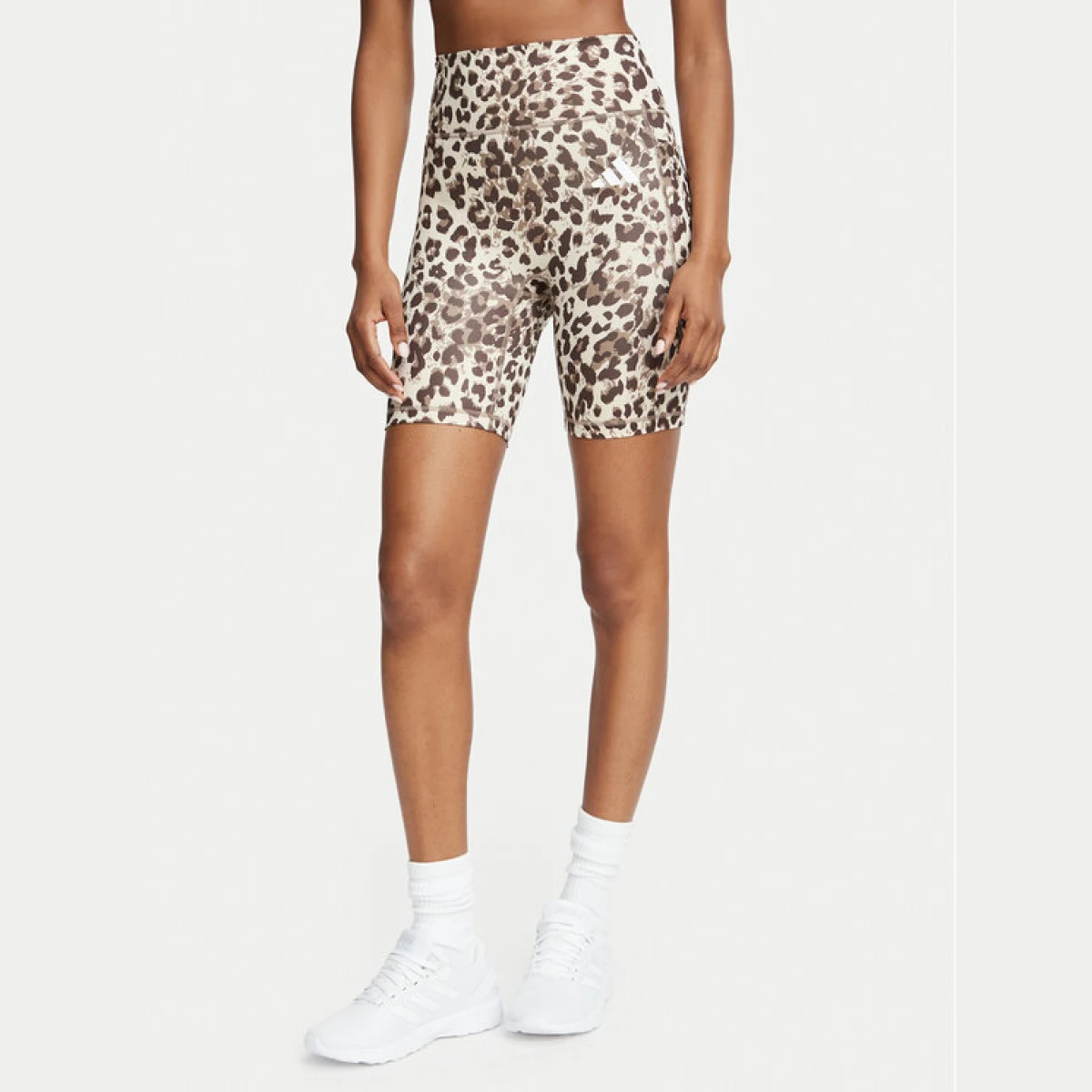 adidas Kolesarske hlače Optime Essentials Workou KH4854 Bež Slim Fit - Velikost: M | Barva: béžová | Starostna skupina: Odrasli | Spol: Ženske · záber 2