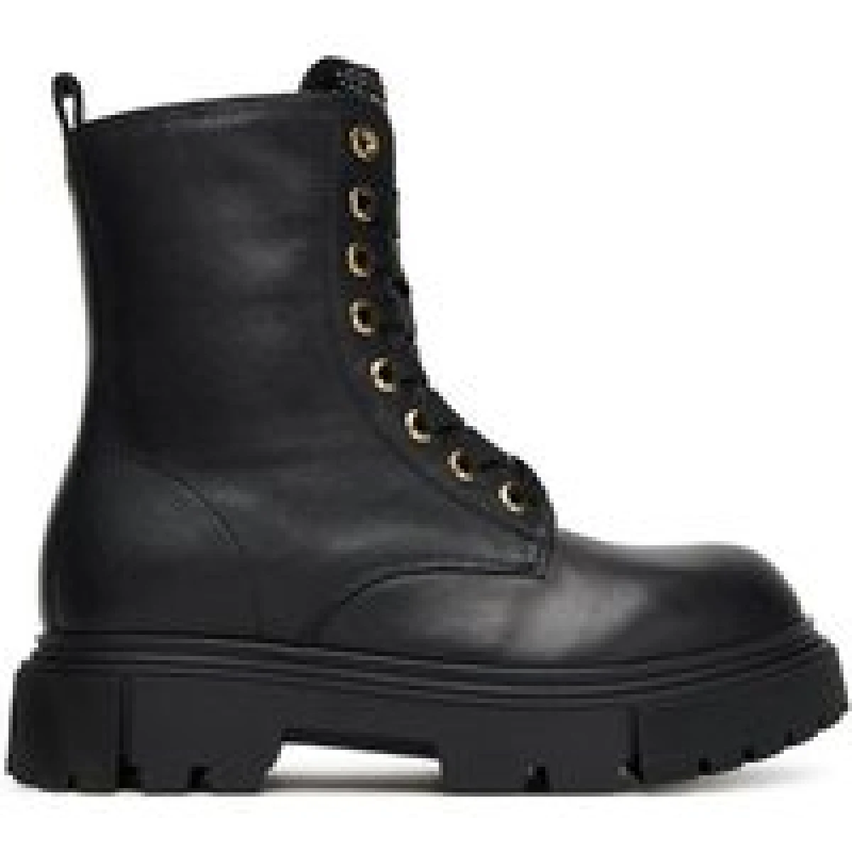 Elisabetta Franchi Pohodni čevlji Lace-Up Bootie F4A5-E0411-1251 S Črna · záber 1