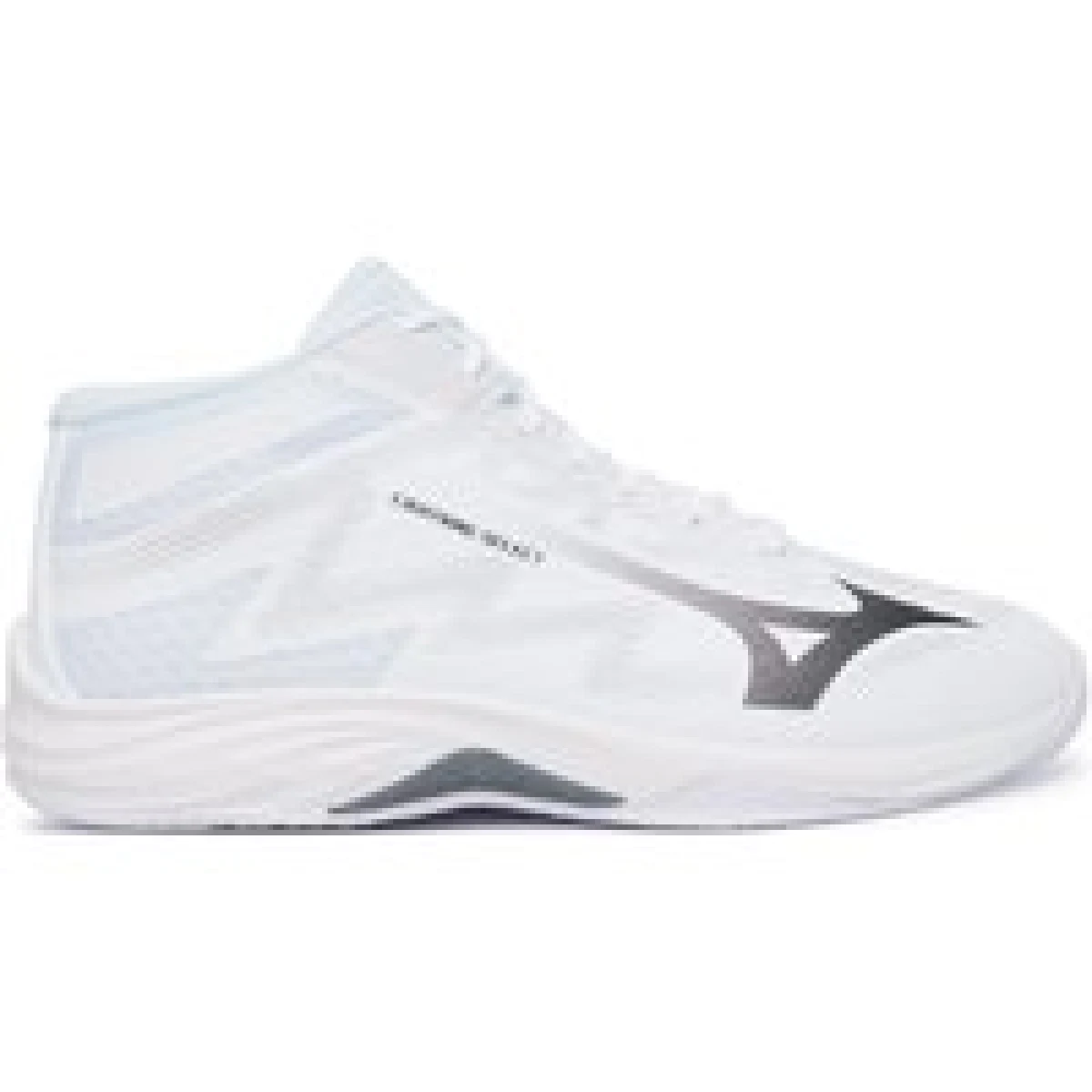 Čevlji za športe v zaprtih prostorih Mizuno Lightning Select Mid V1GA2675 Bela - Velikost: 44,5 | Barva: biela | Starostna skupina: Odrasli | Spol: Moški · záber 5