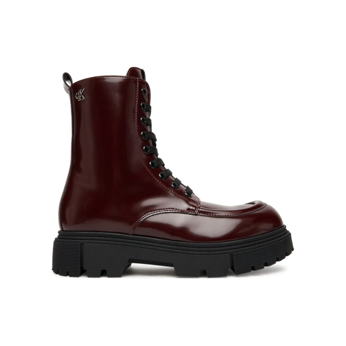 Calvin Klein Pohodni čevlji Tronchetto Allacciato V4A5-83132-1453 Bordo rdeča · záber 2