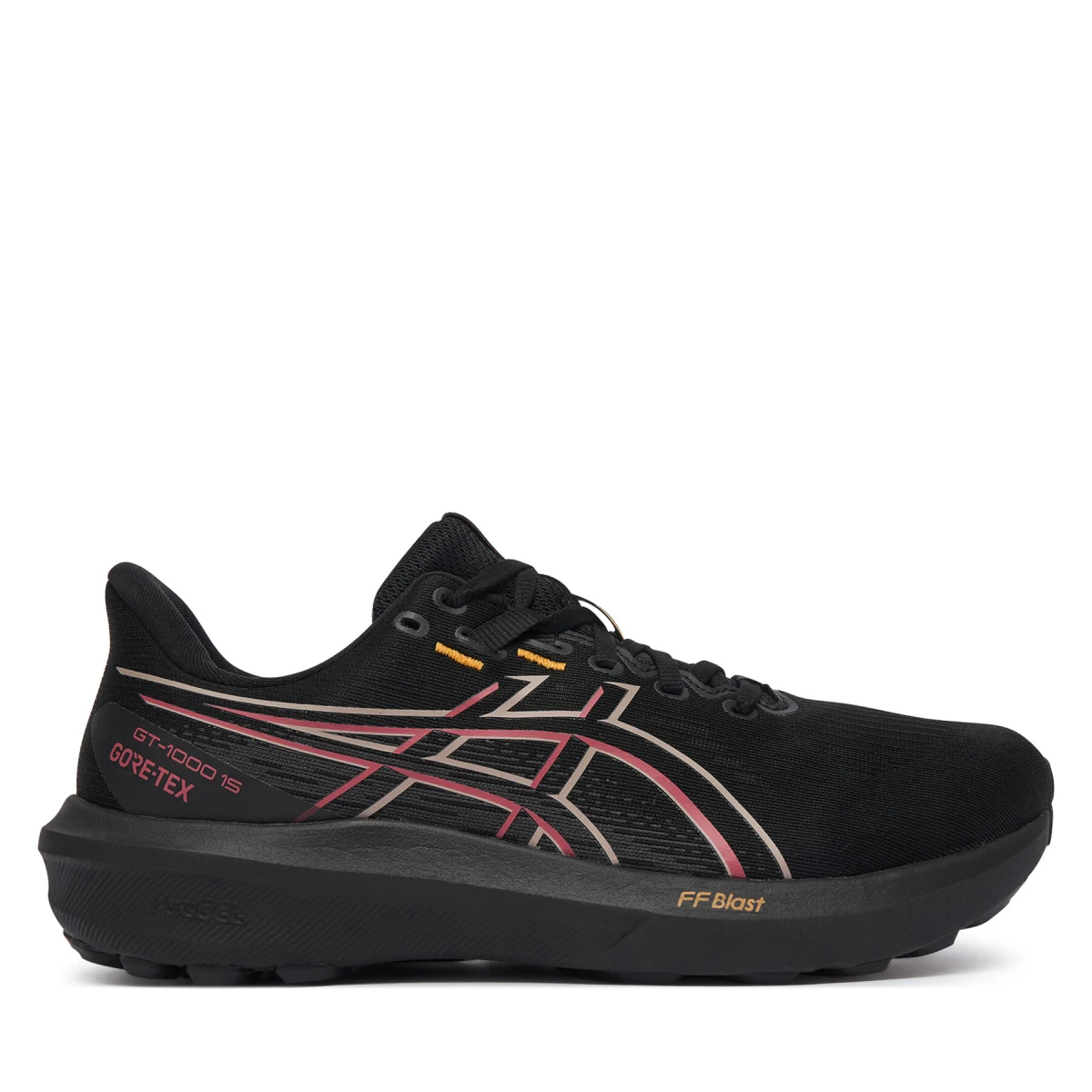 Tekaški čevlji Asics Gt-1000 15 Gtx 1011C233 Črna - Velikost: 40,5 | Barva: čierna | Starostna skupina: Odrasli | Spol: Moški · záber 2