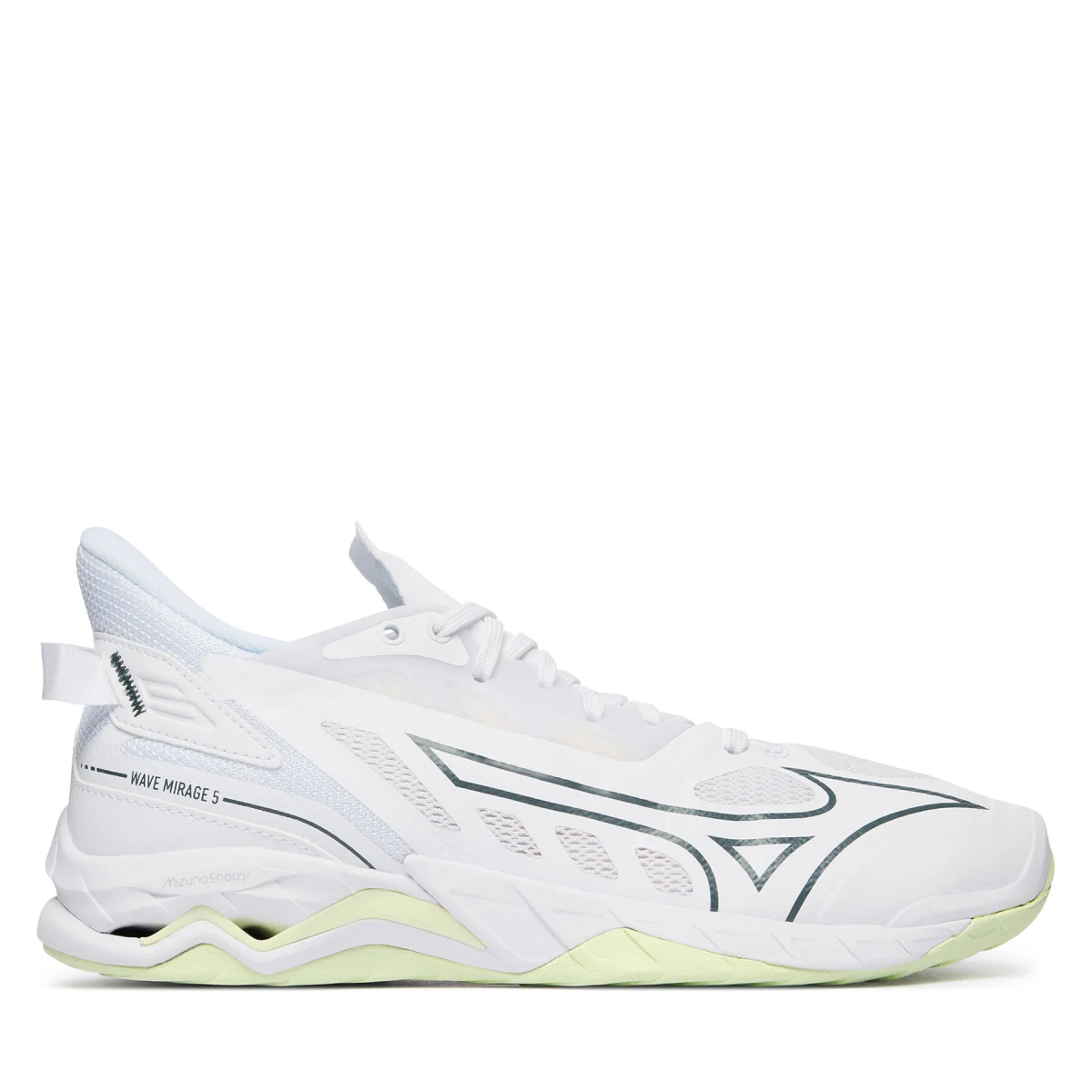 Mizuno Čevlji za športe v zaprtih prostorih Wave Mirage 5 X1GB2350 Bela - Velikost: 42 | Barva: biela | Starostna skupina: Odrasli | Spol: Ženske · záber 4