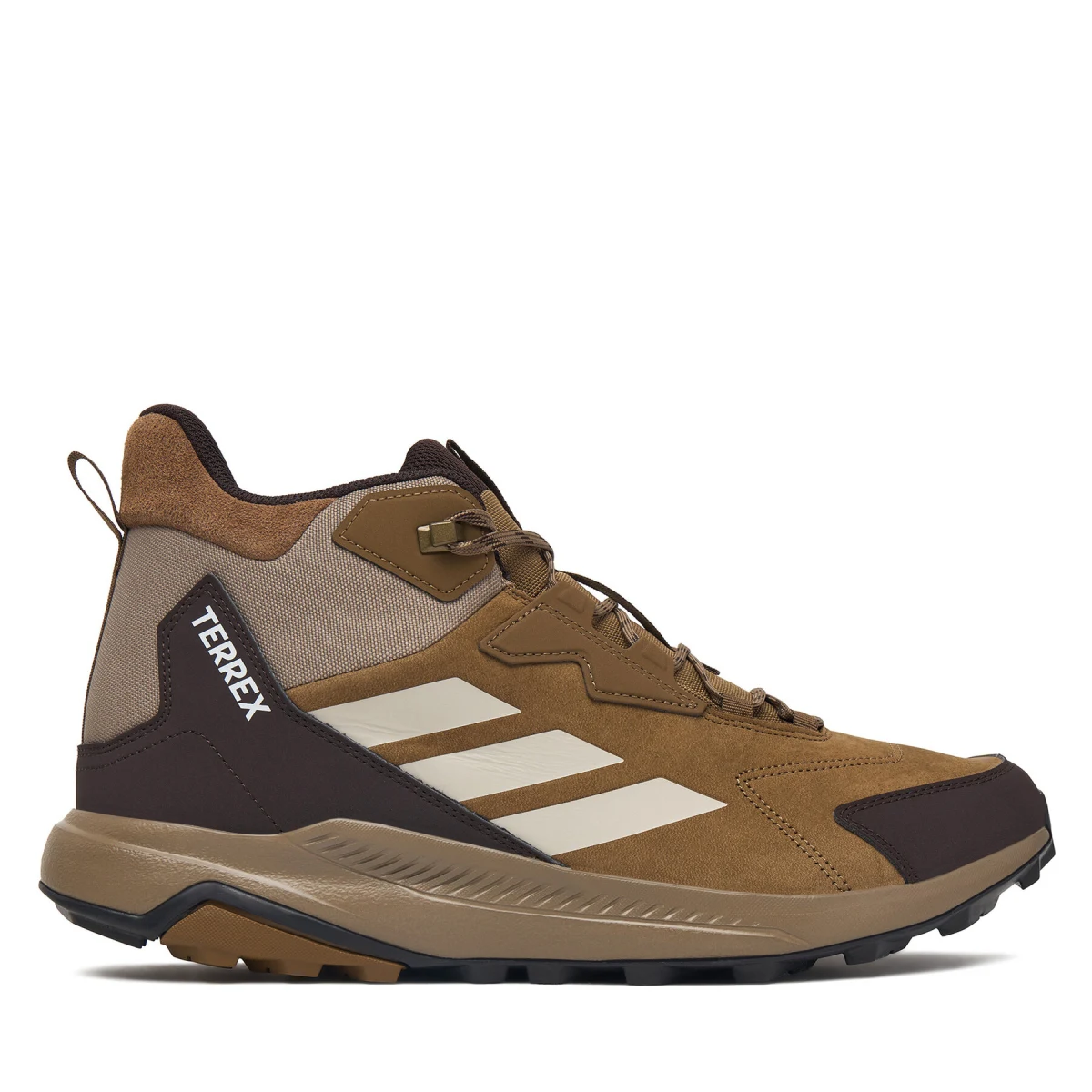 Trekking čevlji adidas Terrex Anylander Leather Mid Hiking KJ5213 Rjava - Velikost: 44 | Barva: hnedá | Starostna skupina: Odrasli | Spol: Moški · záber 2