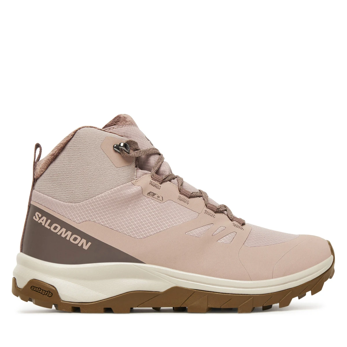 Trekking čevlji Salomon Outsnap Waterproof L47854100 Roza - Velikost: 39 ⅓ | Barva: ružová | Starostna skupina: Odrasli | Spol: Ženski · záber 2