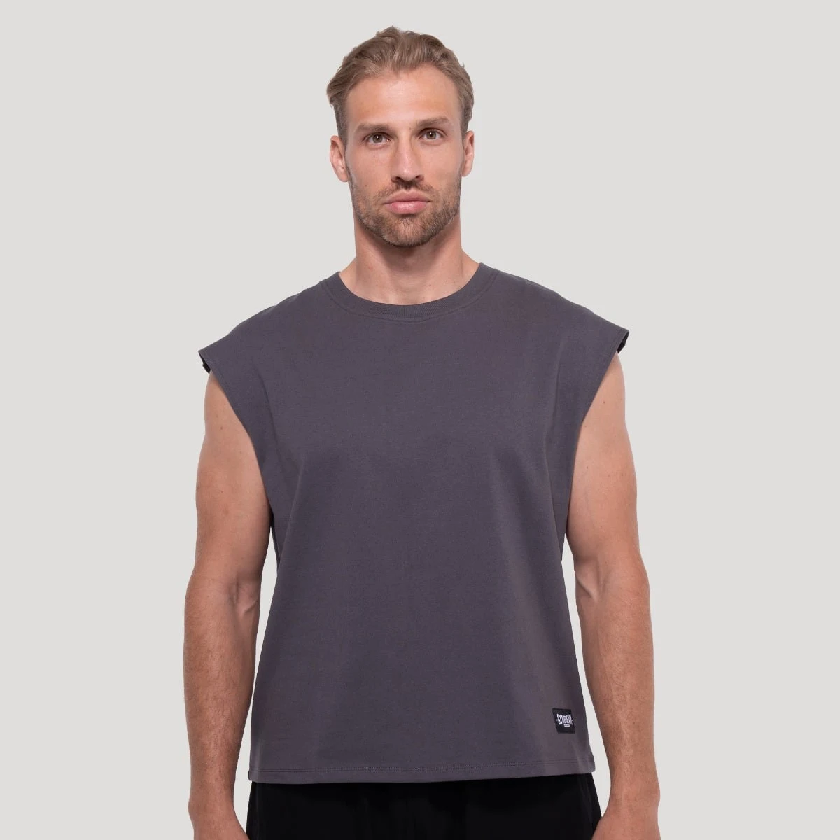 GymBeam Majica brez rokavov Persistence Gray · záber 1