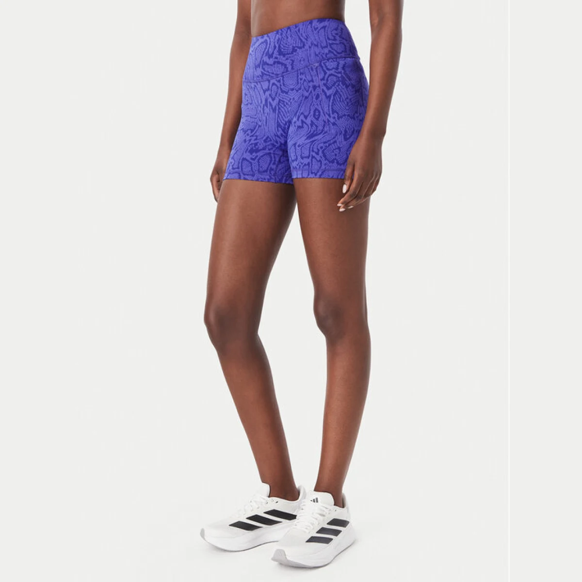 adidas Kolesarske hlače Optimé Snake Short Leggings KV1152 Vijolična Slim Fit - Velikost: S | Barva: fialová | Starostna skupina: Odrasli | Spol: Ženske · záber 2