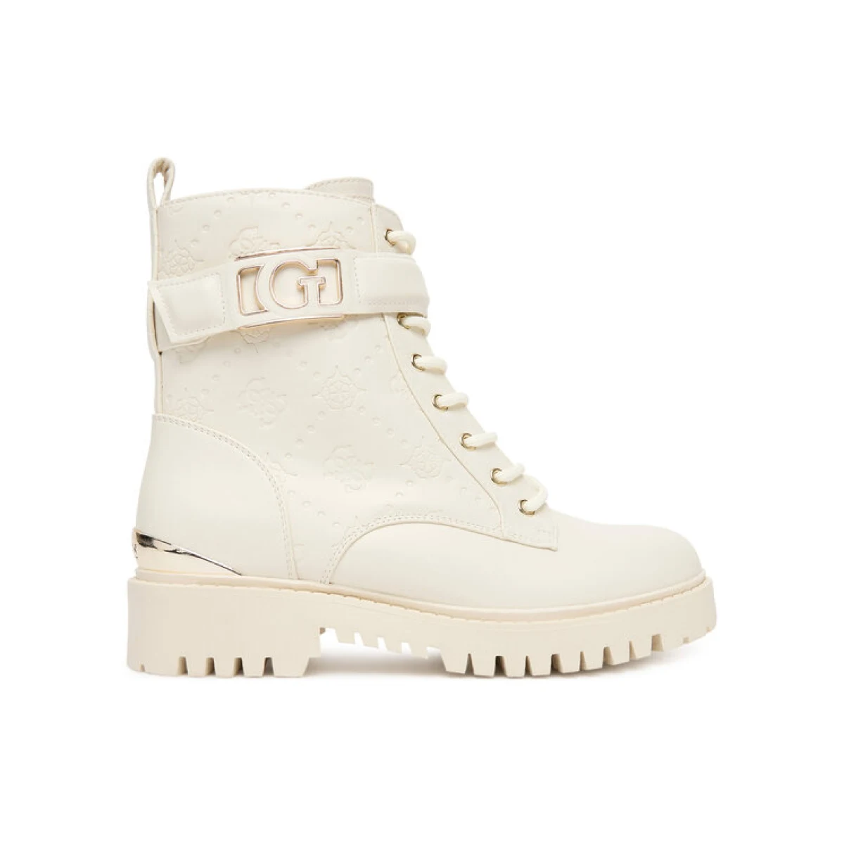 Guess Pohodni čevlji FLTORA FAL10 Écru · záber 2