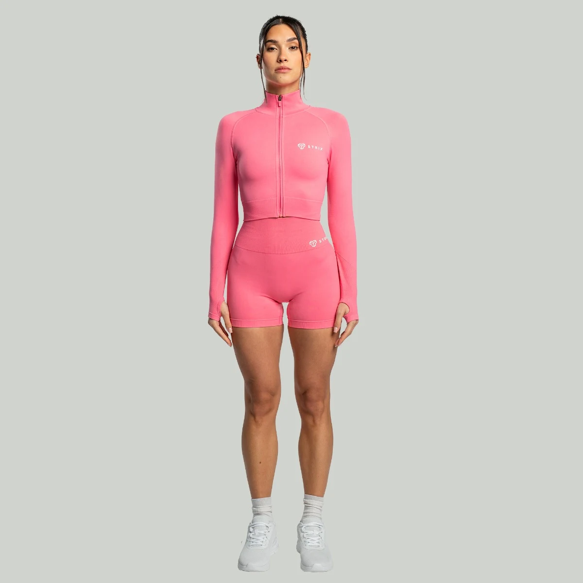 STRIX Ženski cropped top Seamless Sorbet - Barva: ružová | Starostna skupina: Odrasli | Teža: 0,27496 g | Pakiranje: 50 · záber 6