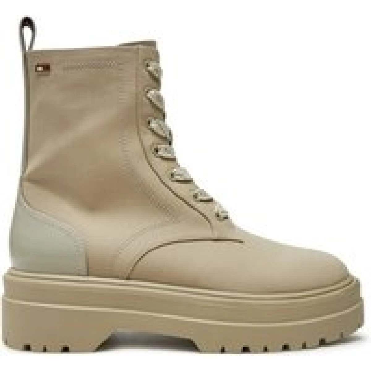Tommy Hilfiger Pohodni čevlji Flag Ventile Lace Up Boot FW0FW08287 Bež · záber 1