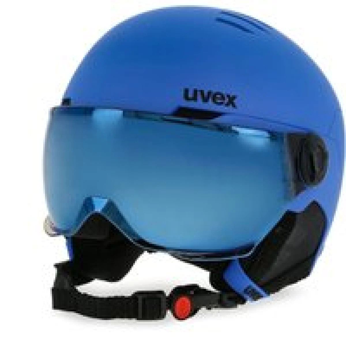 Smučarska čelada Uvex Rocket Jr Visor 56/6/263/20 Modra · záber 1