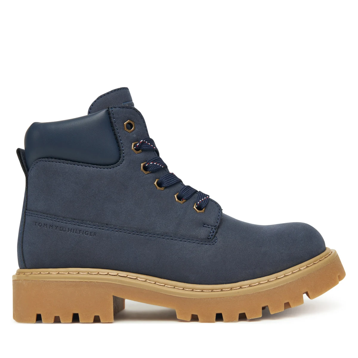 Pohodni čevlji Tommy Hilfiger T3X5-34125-1269 D Mornarsko modra - Velikost: 38 | Barva: modrá | Starostna skupina: Odrasli | Spol: Moški · záber 2