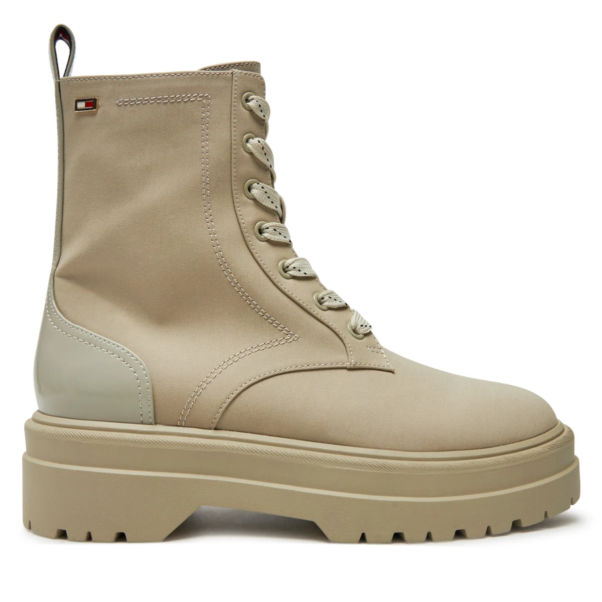 Pohodni čevlji Tommy Hilfiger Flag Ventile Lace Up Boot FW0FW08287 Bež · záber 2