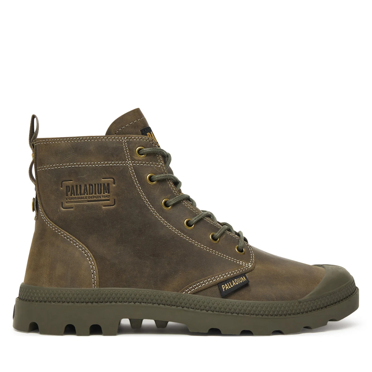 Pohodni čevlji Palladium Pampa Zip Lth Legacy 79502-308-M Zelena · záber 2