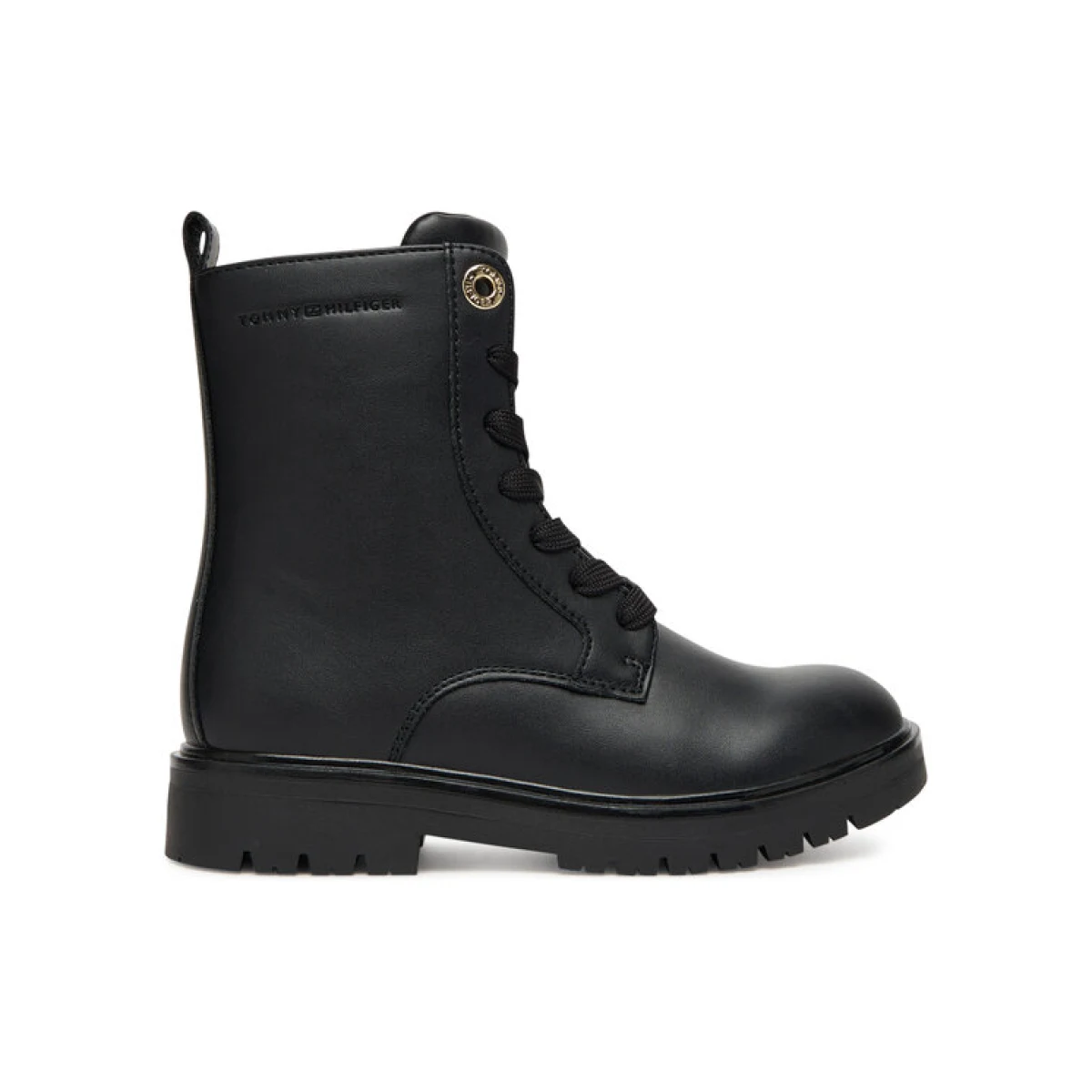 Tommy Hilfiger Pohodni čevlji Lace-Up Bootie T3A5-34012-1355 S Črna - Velikost: 30 | Barva: čierna | Starostna skupina: Odrasli | Spol: Otroški · záber 2