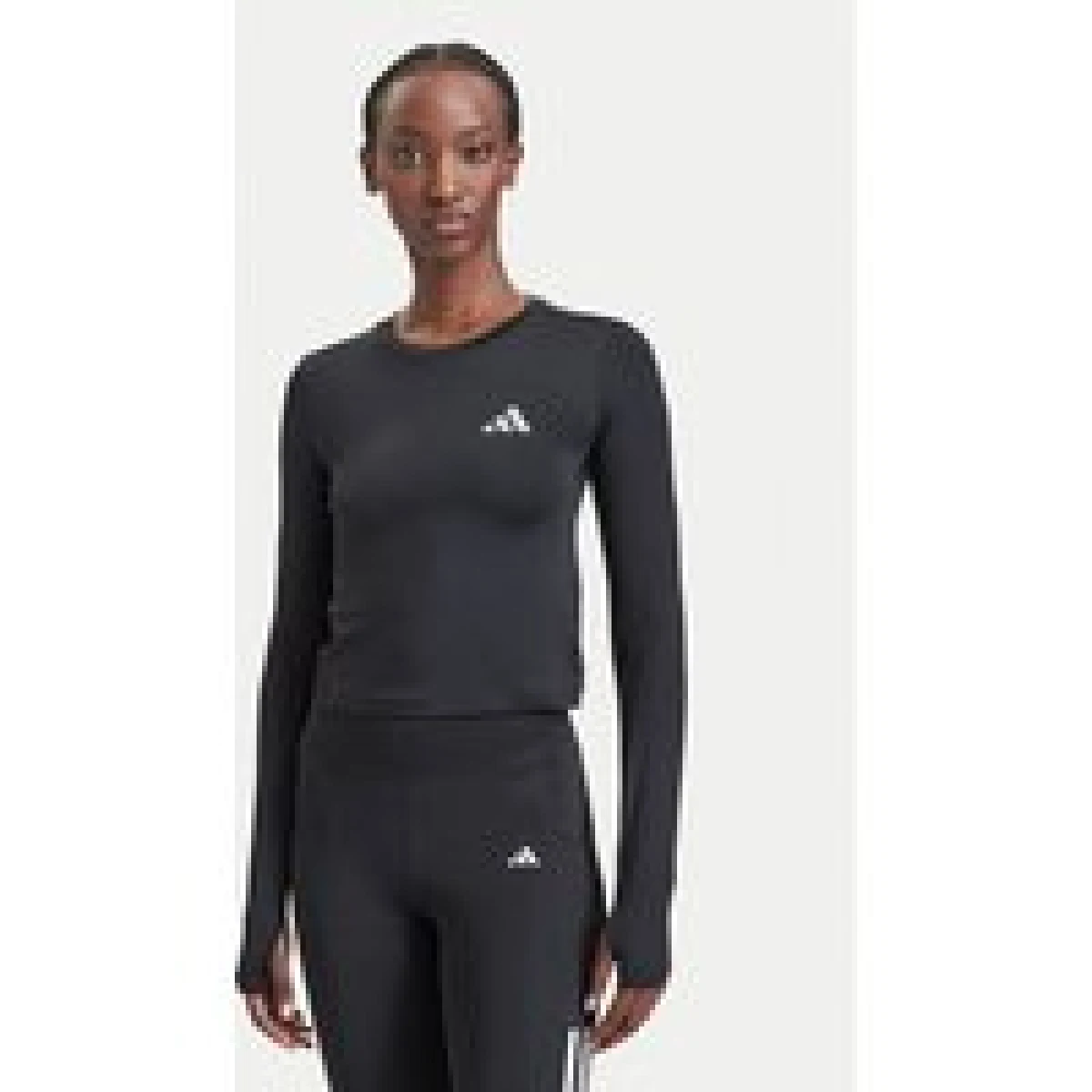 adidas Športna majica Adi365 Running Essentials KE8416 Črna Slim Fit - Velikost: L | Barva: čierna | Starostna skupina: Odrasli | Spol: Ženske · záber 1