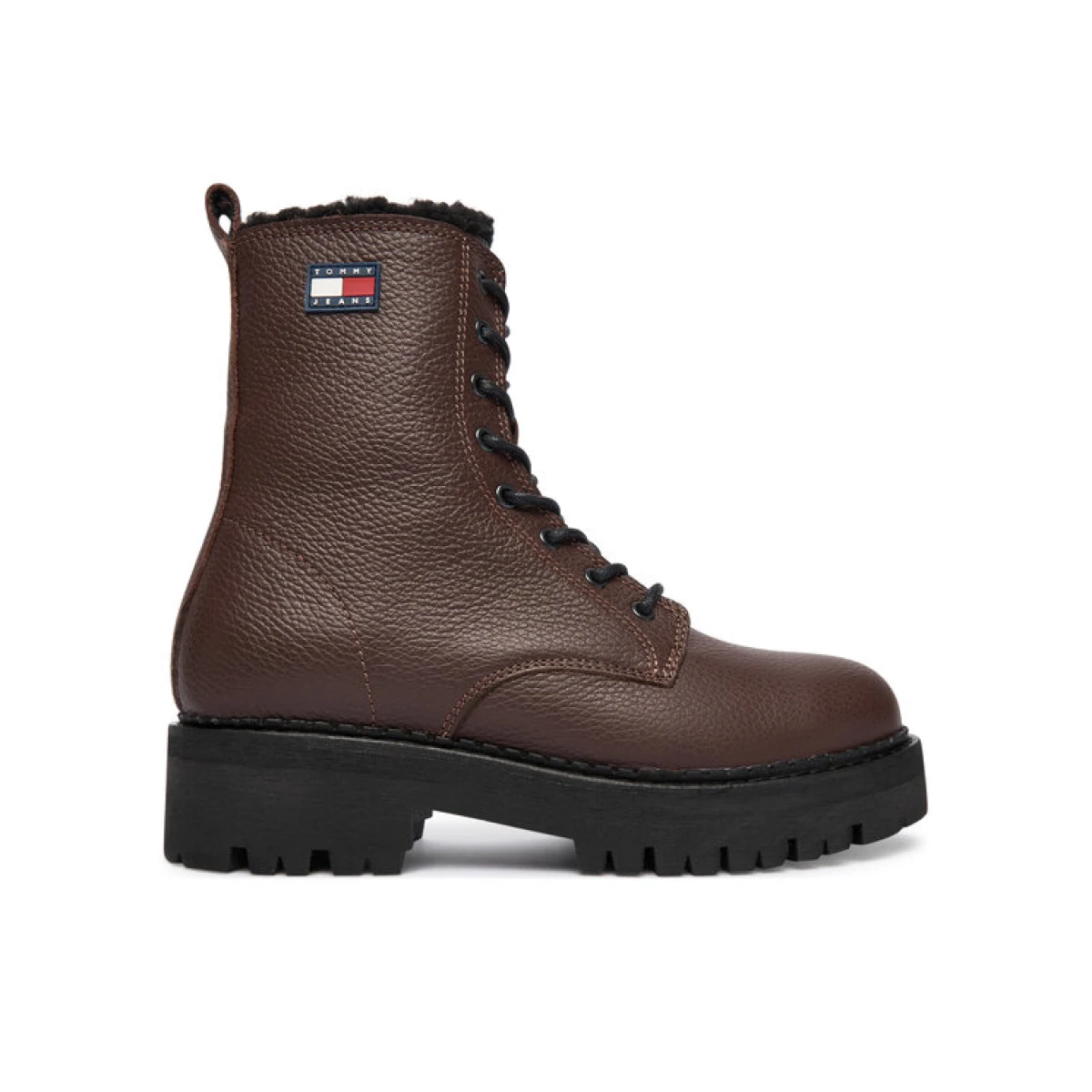 Tommy Jeans Pohodni čevlji Tjw Urban Laceup Boot Wl EN0EN02906 Rjava · záber 2