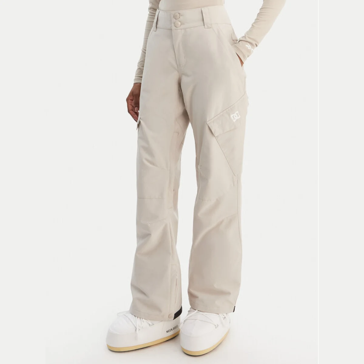 DC Shoes Hlače za snowborad Nonchalant ADJTP03023 Rumena Regular Fit · záber 11