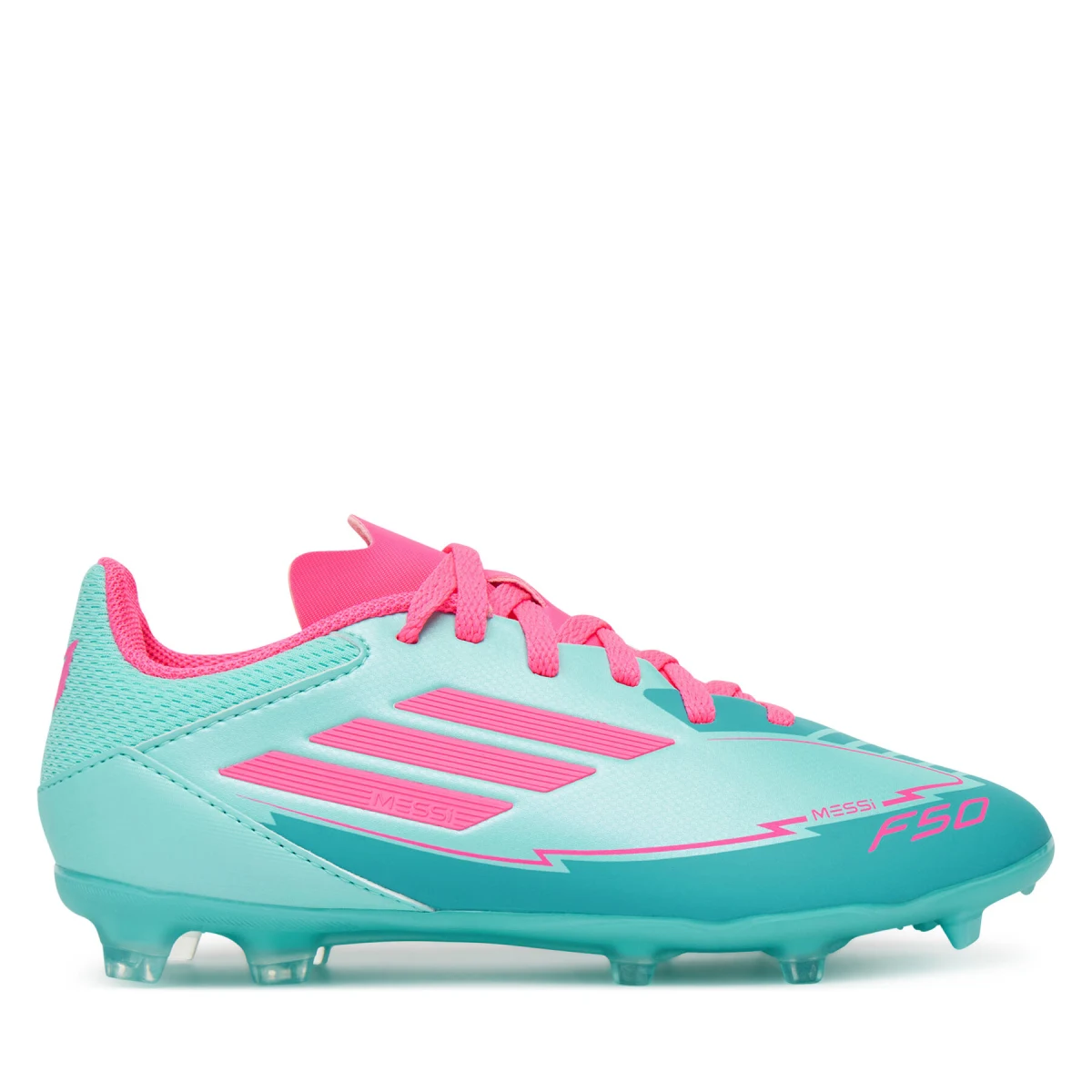 Čevlji za nagomet adidas F50 League Messi Firm/Multi-Ground IH0931 Turkizna - Velikost: 38 ⅔ | Starostna skupina: Odrasli | Spol: Unisex · záber 2