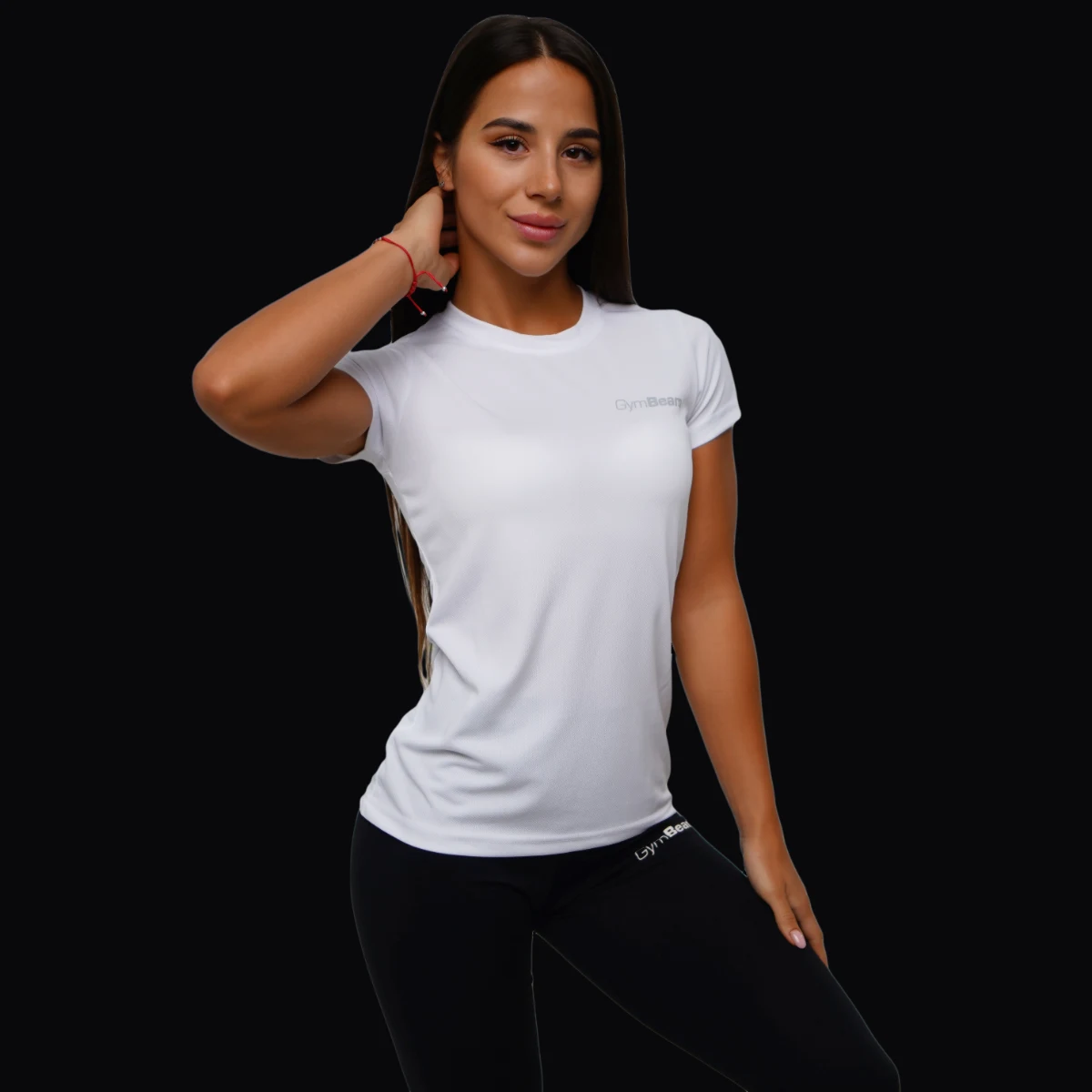 GymBeam Ženska majica s kratkimi rokavi TRN White - Barva: biela | Starostna skupina: Odrasli | Teža: 0,09 g | Pakiranje: 10 · záber 6