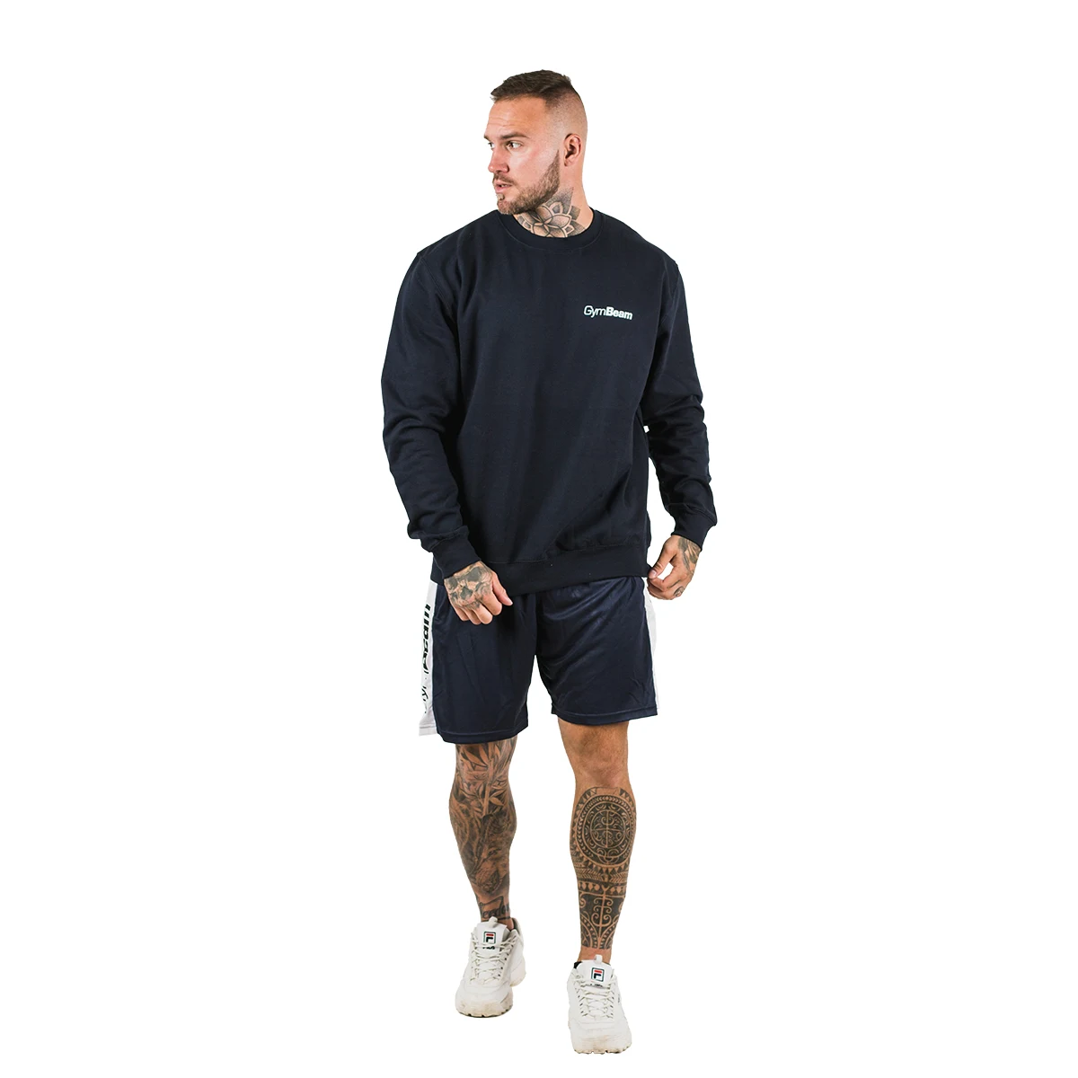 GymBeam Moški pulover PRO French Navy - Barva: modrá | Starostna skupina: Odrasli | Teža: 0,35 g | Pakiranje: 36 · záber 6