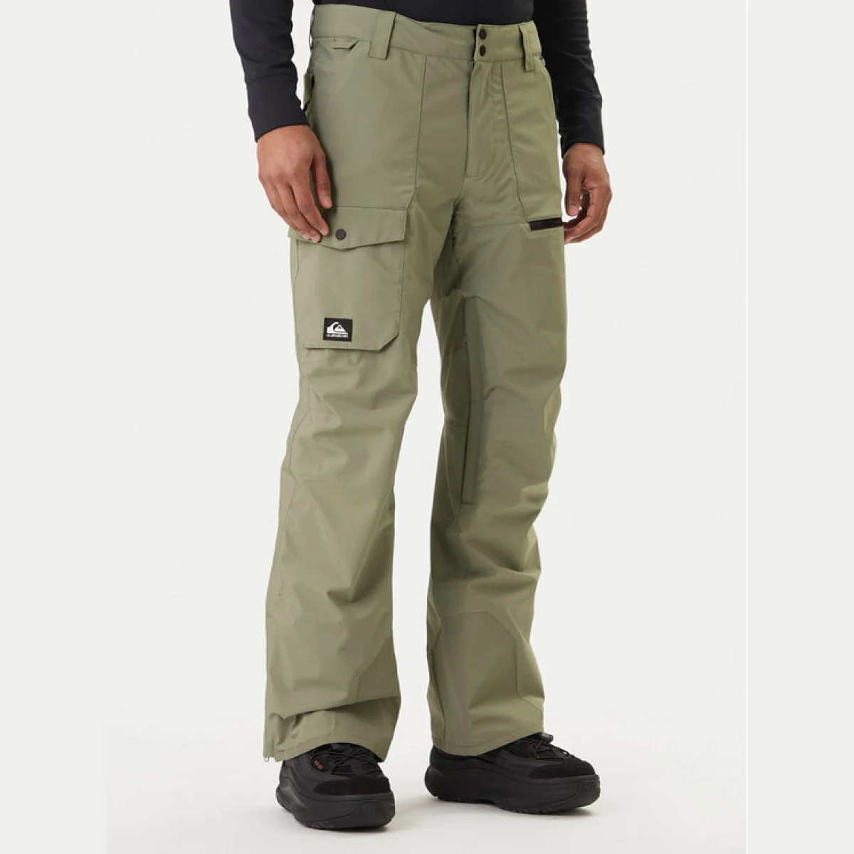Quiksilver Hlače za snowborad Utility EQYTP03220 Črna Modern Fit - Velikost: S | Barva: zelená | Starostna skupina: Odrasli | Spol: Moški · záber 2