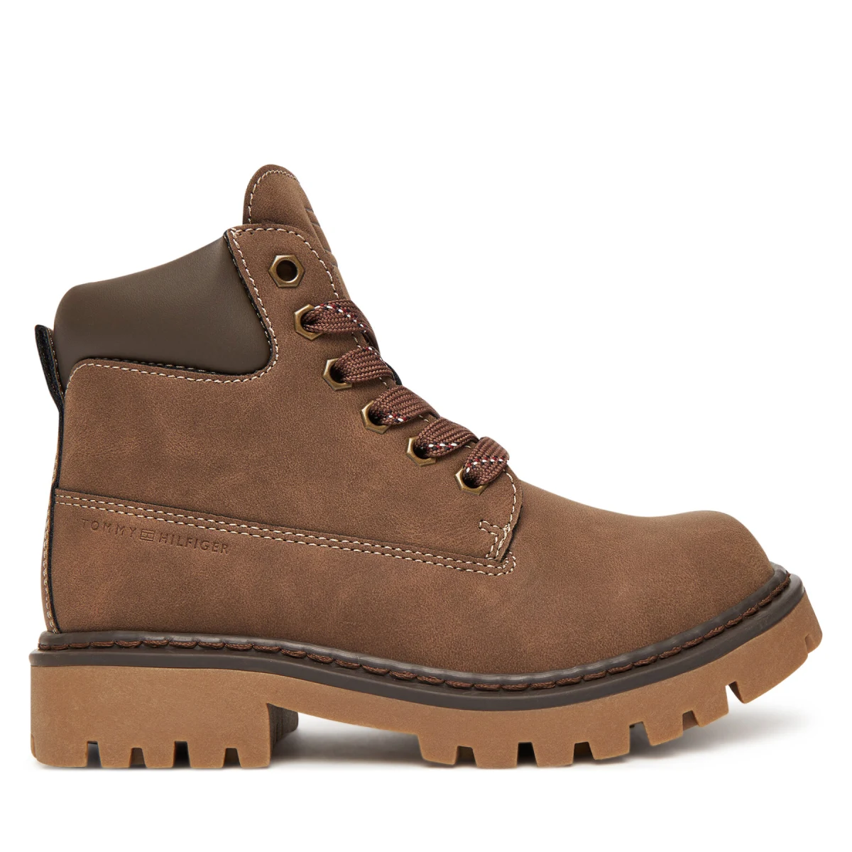 Pohodni čevlji Tommy Hilfiger T3X5-34125-1269509 S Rjava · záber 2