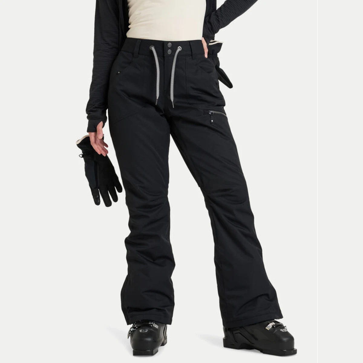 Roxy Hlače za snowborad Nadia ERJTP03271 Črna Tailored Fit · záber 2