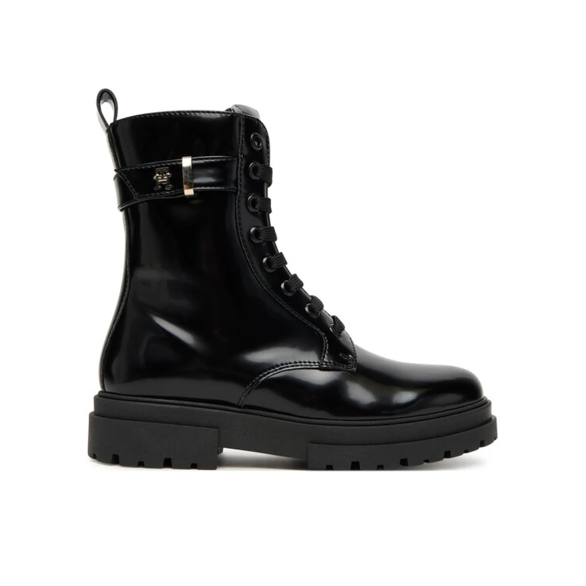 Tommy Hilfiger Pohodni čevlji Lace-Up Bootie T4A5-34028-1453 S Črna - Velikost: 31 | Barva: čierna | Starostna skupina: Odrasli | Spol: Otroški · záber 2