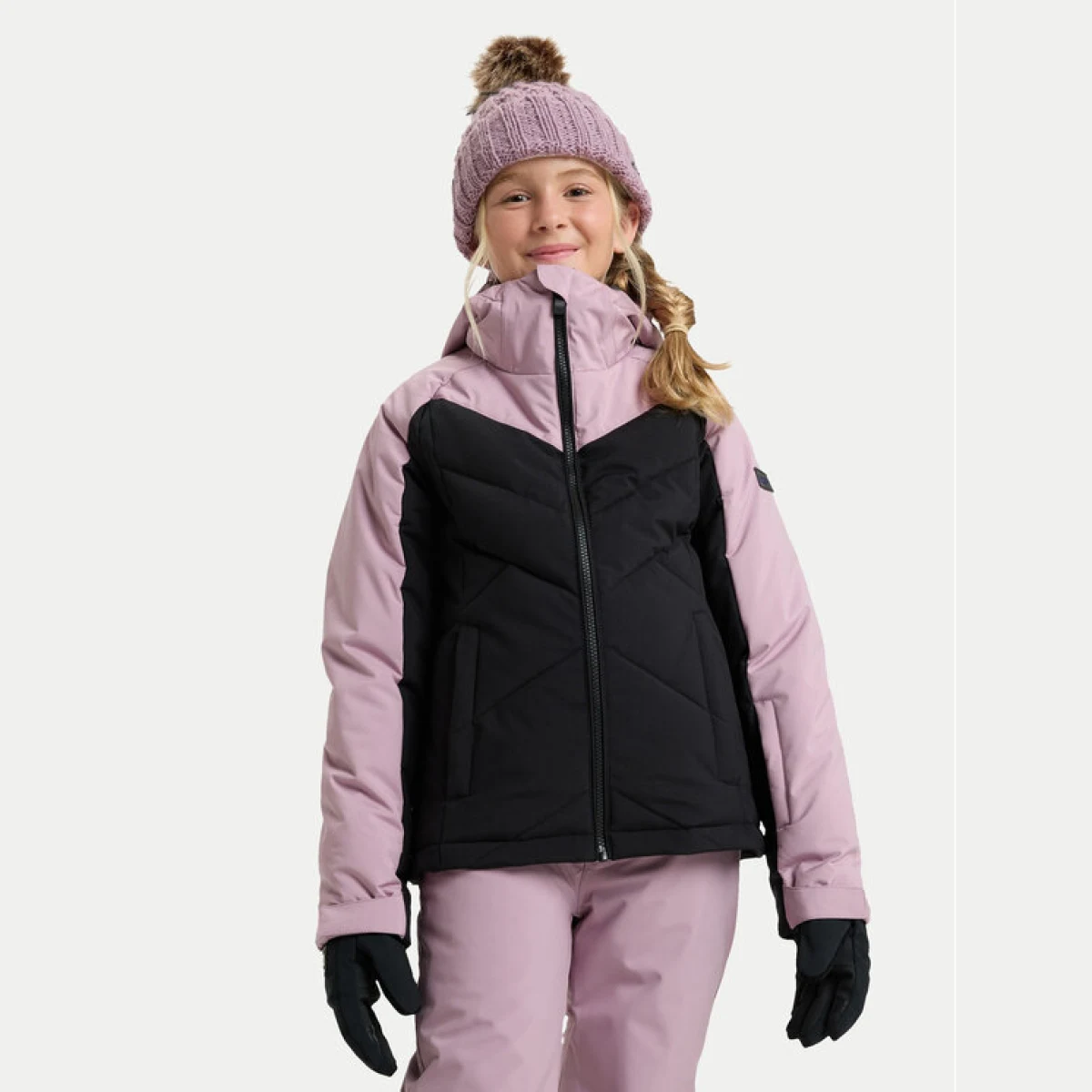 Roxy Jakna za snowboard Snowsylva ERGTJ03202 Roza Regular Fit - Velikost: S / 8 | Barva: ružová | Starostna skupina: Odrasli | Spol: Otroški · záber 2