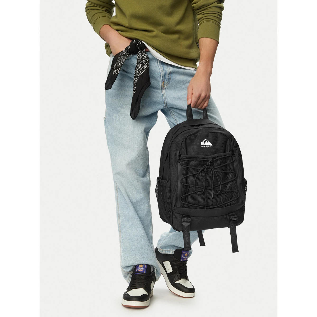 Nahrbtnik Quiksilver WBEO-QUIK-M-005-10 Temno zelena - Velikost: univerzálna veľkosť | Barva: čierna | Starostna skupina: Odrasli | Spol: Unisex · záber 2
