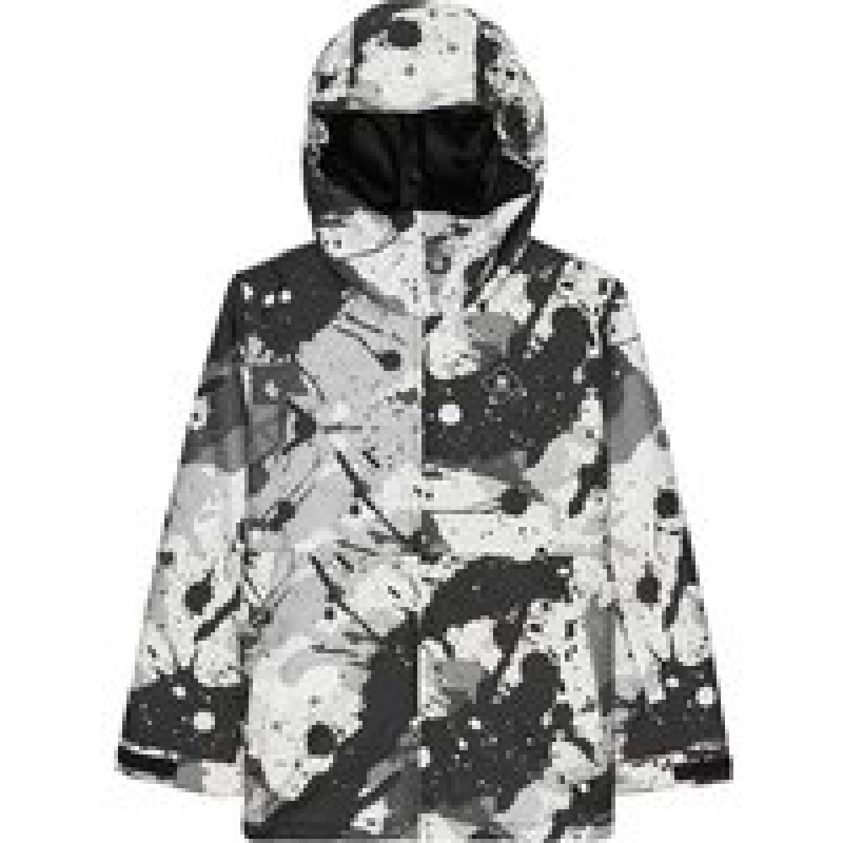 DC Shoes Smučarska jakna Basis Print ADBTJ03032 Siva Regular Fit · záber 1
