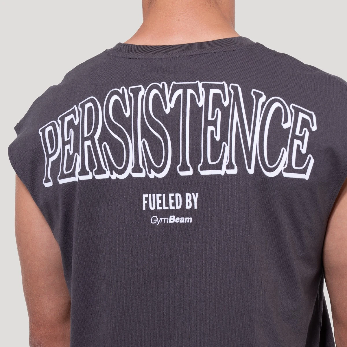 GymBeam Majica brez rokavov Persistence Gray · záber 3